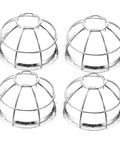Built Tough Four Piece Fire Sprinkler Head Guards Featuring Hella Secure Tamper Proof Mesh Shields Impact Resistant Sensor Caps for Home Safety