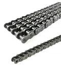 TopTier Carbon Steel Quenched Roller Chain 500mm showing smooth links for low noise industrial transmission gear drive.