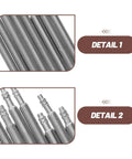 Stainless Steel Watch Band Pins Replacement Kit With Reinforced Spring Bar Design 16 Pairs Easy Band Adjustment Tool Included Wide Compatibility For Most Wristwatch Straps Built Tough For Daily Wear, close-up steel pins