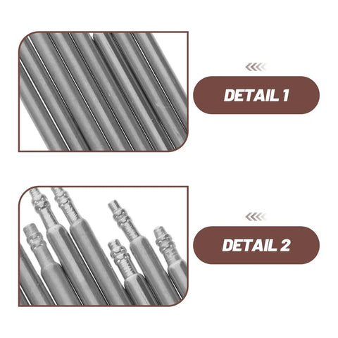 Stainless Steel Watch Band Pins Replacement Kit With Reinforced Spring Bar Design 16 Pairs Easy Band Adjustment Tool Included Wide Compatibility For Most Wristwatch Straps Built Tough For Daily Wear, close-up steel pins