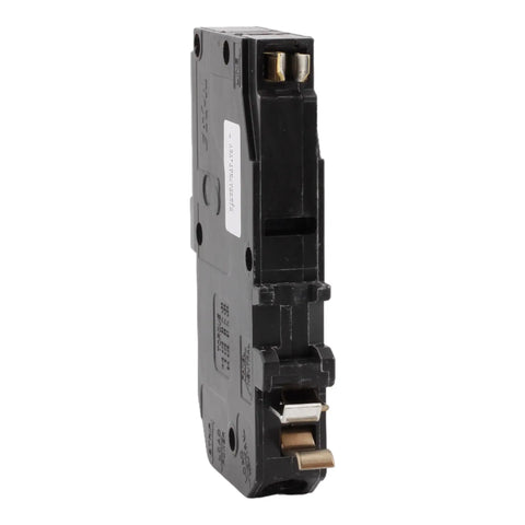 20 Amp Single Pole Dual Function AFCI GFCI Circuit Breaker With Plug On Neutral 120 To 240 Volt 10kAIC UL Listed For Safe Everyday Home Electrical Protection, side view