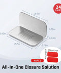 Super Strong 24 Pack Cabinet Magnets With Adhesive Secure Door Closure For Drawers And Cupboards Super sturdy stainless steel catch.