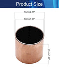 Tough As Nails 50 Mm Id X 55 Mm Od X 50 Mm L Oilless Sleeve Bearing size diagram showing dimensions in mm and inches.