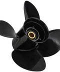 4 Blade Aluminum Outboard Propeller 14 Inch By 17 Inch With 15 Spline Fits 50 HP To 140 HP DF Series Motors Right Hand Rotation