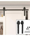 Full Extension Drawer Slides With Detachable Quick-Release Latches on barn wood door interior rails, black hardware set