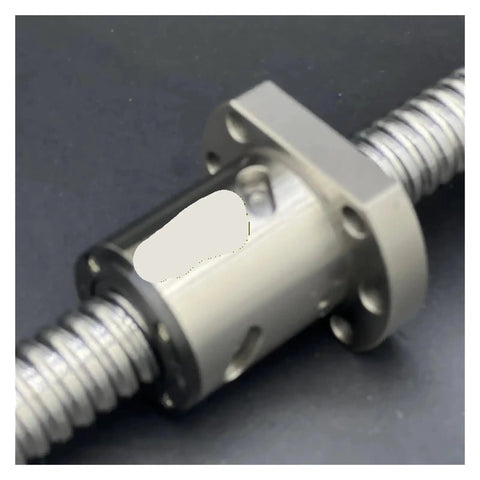 Close-up of Top Notch C5 Precision Grade Ball Screw SFU2505 RM2505 Machined Ends for CNC Machines, showing smooth linear motion axis.