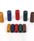Heavy Duty Mould Die Compression Spring 20x10x20mm Spiral Stampers in various colors for industrial applications.