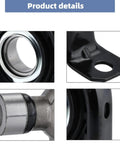 Beefed-Up Rear Drive Shaft Carrier Bearing And U Joint Kit For Ford F-250 F-350 Super Duty 1999 To 2010 7.3L 6.0L 6.8L V10 Power Stroke Engines Replacement Full Set 100 Percent Tested bearing and mounting bracket detail