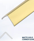 Top Tier Matte Gold L Shaped Corner Guards Peel And Stick Molding Trim For Furniture Edge Bumper table protector detail view