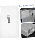 Tough As Nails Weatherproof Socket Box For E Bike Charger Shield Durable Rain Resistant Cover for outdoor plugs, clear plastic housing.