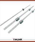 Complete HGR20 Linear Rail And SFU1605 Ballscrew Kit for CNC, includes 1200mm rails and ballscrew, shown on white background.