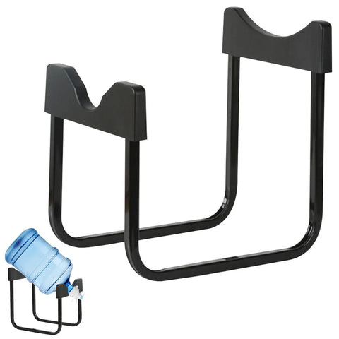 Water Dispenser Stand For 3 To 5 Gallon Bottles Heavy Duty Iron Rack With Non Leak Fast Flow Spout Valve Sturdy Countertop Hydration Station For Home Office Camping And Utility Compatible With 55mm Non Threaded Top Mouth