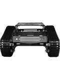 Kickass Smart Robot Tank Chassis Kit Built With Aluminum Alloy And 2WD Motors front view with durable low noise track base