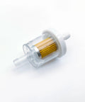Quarter Inch Inline Fuel Filter Kit For Briggs And Stratton Kawasaki Toro Craftsman Mtd Snapper And More, transparent housing view.