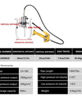 Heavy Duty Workhorse Hydraulic Gear Puller Set With Reinforced Alloy Arms Integrated Hand Pump And Quick Swap Two Or Three Jaws for precision extraction.