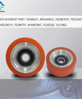 10 Pack Dryer Roller And Seal Kit 70298701P Direct Fit Compatible With Huebsch Speed Queen IPSO Dryers parts display
