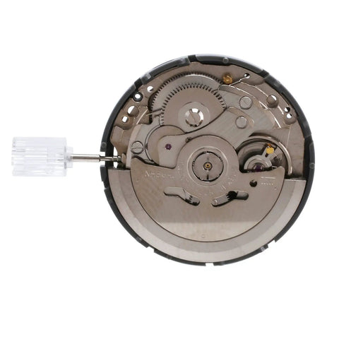 NH36A Automatic Watch Movement Replacement With 24 Jewels And White Date Wheel Crown At Three O Clock Bidirectional Winding Diashock