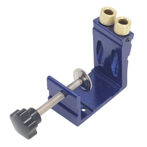 Pocket Hole Jig Kit For DIY Carpentry, Adjustable Woodworking Tool With Aluminum Alloy Joint Angle, Pocket Dowel Hole Jig System