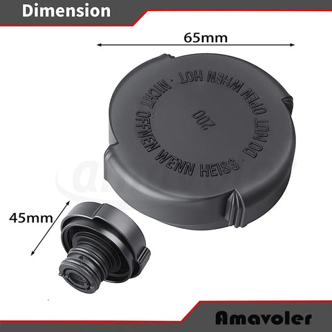 BMW Radiator Coolant Overflow Reservoir Expansion Tank Cap Cover Aftermarket Replacement Accessory Easy Install Direct Fit