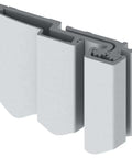 Roton Continuous Geared Hinge For Doors Built Tough - Aluminum Standard Duty Fire Rated, Full Surface, Dark Bronze Anodized, 83 Inch Length, Pack Of 1, Dril-Kwik Screws And Sex Bolts Included, Lifetime Warranty, showing hinge design detail