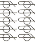 10-Pack Beefed Up Replacement Spring Locking Cotter Pin M154221 For John Deere Lawns And Gardens Tractors D100 G110 L100 LA100 X100 X350 Z665