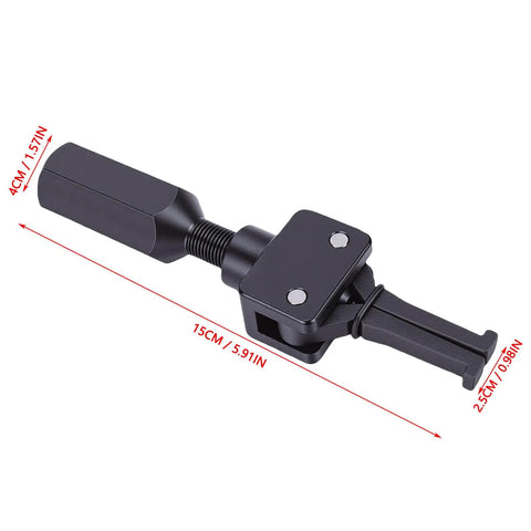 Beast Mode Dual Claw Pilot Bearing Puller With Slide Hammer Attachment Tool Fits Five Eighths And Three Quarters Inch Thread Rods Heavy Duty Alloy Steel Auto Gear Extractor Shop Essential Top Tier Dent Removal Kit Pro Repair Weapon, black alloy steel puller with 15cm slide hammer