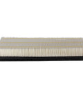 Side view of Premium Engine Air Filter for Ram 1500 2500 3500 4000 Series Trucks 2003-2024, showcasing pleated paper element and black rubber base.