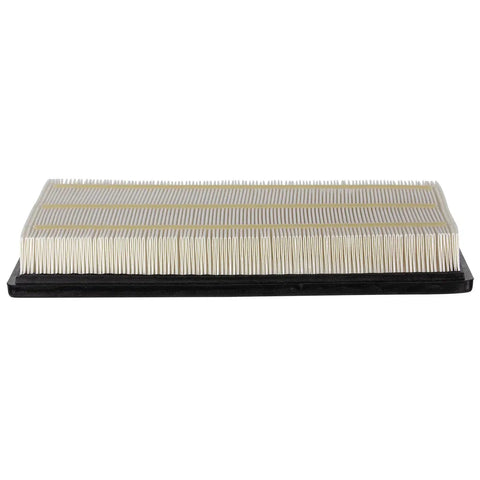 Side view of Premium Engine Air Filter for Ram 1500 2500 3500 4000 Series Trucks 2003-2024, showcasing pleated paper element and black rubber base.