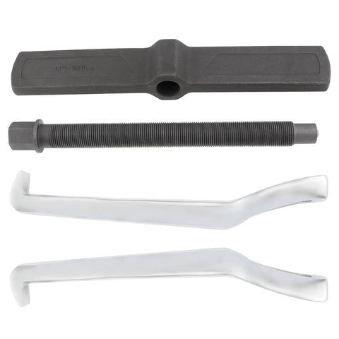 Components of 14 Inch Two Jaw Gear Puller Set With Adjustable Chrome Vanadium Steel Construction For Internal And External Pulling Reversible Jaw Design Bearing Puller Tool