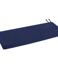 Rainproof Outdoor Bench Cushion 48 By 16 Inches With Ties Blue For Patio Furniture Garden Settee Or Porch Pad 3 Year Color Fastness Weather Ready