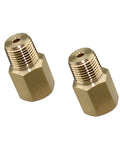 Two Pack 1/8 BSPT Male To 1/8-27 NPT Female Thread Adapter For Pressure Gauges Brass Quick Connect Converter Set Replacement For Worn Or Broken Fittings brass adapters
