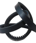 Beefed Up Drive Belt 12 X 728 4L Tooth HA for rear tine tiller, black rubber, direct fit replacement