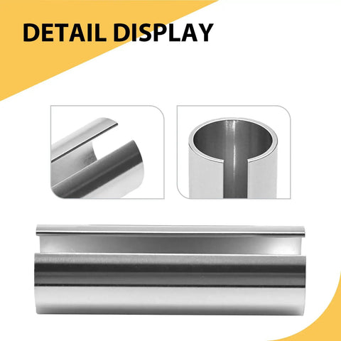 Close-up view of Heavy Duty 7/8 To 1 Inch Crankshaft Adapter Sleeve Aluminum Taper Converter with stepped key details.