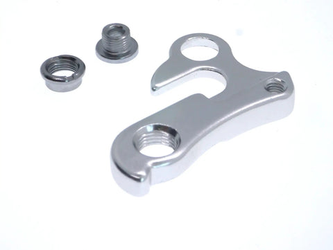 Silver Derailleur Hanger Replacement For Mountain Bikes Black Aluminum Alloy Bolts Included Easy Install Universal Fit