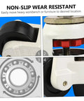 Universal Adjustable Swivel Casters With Leveling Feet And Flat Base For Heavy Duty Rig No Fuss Install Smooth Rolling Industrial Support Wheels, featuring non-slip wear resistant design.