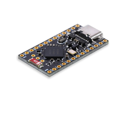 Pro Micro NRF52840 Wireless Bluetooth Development Board Featuring A Slick Charging Management Module And 2.4G Transceiver Low Power SoC For Straight Up Prototyping 3 Pack close-up view showcasing components and layout.