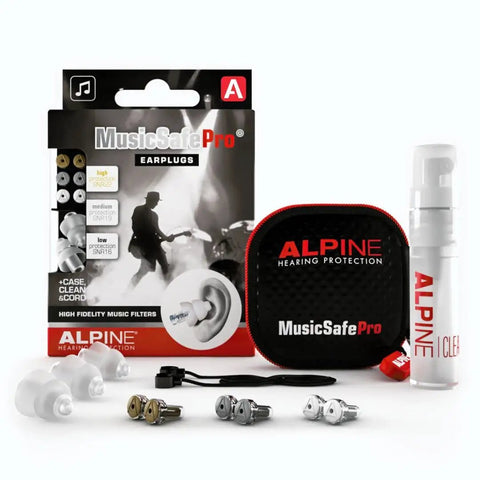 Stage Ready Music Pro Earplugs For Musicians With Three Interchangeable Premium Filter Sets 16 dB 19 dB And 22 dB For High Fidelity Sound And Realistic Hearing Protection On Stage Or In The Studio Transparent