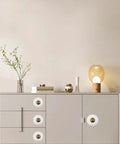 Ceramic Round Knob Set One Inch White And Antique Brass Cabinet Hardware For Drawers And Doors Durable Zinc Alloy Construction Easy