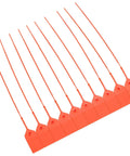 Snag This Legit Adjustable Fire Extinguisher Tamper Seal Tight Breakaway Wire Lock Super Quick Emergency Release Gear Bright Orange Nine Inch Bulk Pack Of One Hundred displayed in a row.