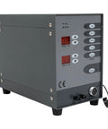 Side view of 100W Pulse Arc Jewelry Welder Kit For DIY Permanent Jewelry 110V Spot Welding Tool, showing control panel and connectors.