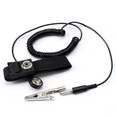 11 Inch Anti Static Wrist Strap Grounding Bracelet With Adjustable Wristband And Alligator Clip ESD Safe Wristband Extra Long Cord