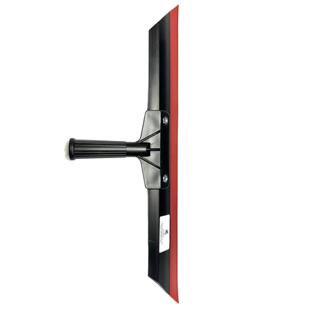 Metallic Colored Epoxies 18 Inch Epoxy Trowel Spreader Tool with handle, side view, for epoxy resin floors and walls.