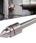 MT2 Live Center For Lathe Tailstock With 60 Degree Center Tip Triple Ball Bearing System High Carbon Steel Construction