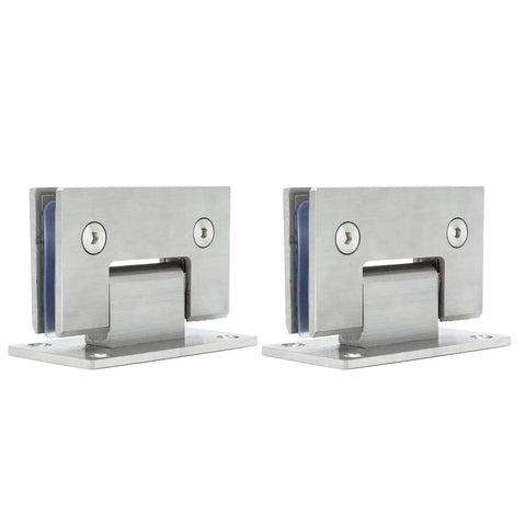 Heavy Duty Stainless Steel Glass Door Hinges 2 Pack 90 Degree Frameless Shower Hinge For Bathroom Gates Durable And Easy Install