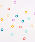 Multi-color adhesive circles from Decorative Hole Reinforcers Punch For Planners And Tags, creates 0.25 inch reinforced holes