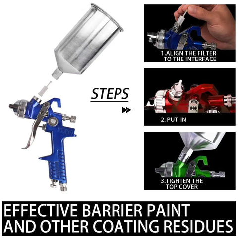 HVLP Air Spray Gun Set For Pro Grade Finishes With Gravity Feed, 9 Piece Paint Sprayer Kit steps and assembly process