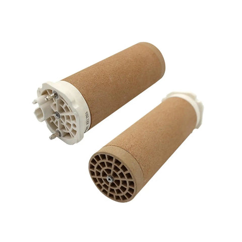 Heavy Duty WR50 Ceramic Heating Core Replacement Fits 380 To 440 Volt 7.5 To 10KW for industrial heater, cylindrical design.