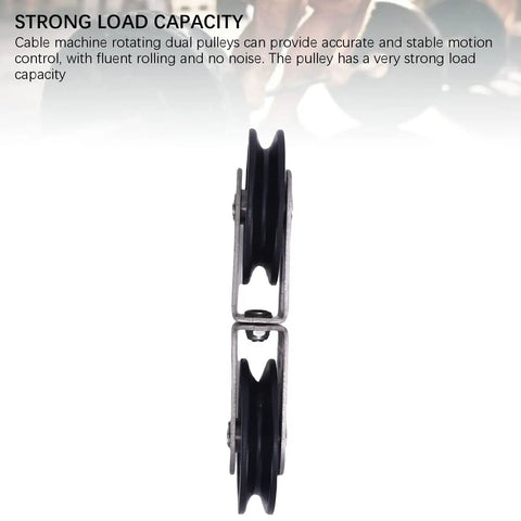 Rotating Double Pulley Cable Machine For Your Home Gym Setup Quiet Durable Weightlifting Equipment side view