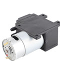 Totally Quiet DC Vacuum Pump VN T1 Workhorse With 81KPa Suction For Industrial Use Electronics And DIY Projects 10L Per Minute Flow 12V 24V Electric Drive Ideal For Pipeline Gas Systems, compact black and silver DC vacuum pump with mounting holes