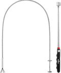 Multipurpose Pickup Tool Set With 36 Inch Flexible Claw Grabber And Telescoping Magnetic Pickup Stick With 16 Pound Pull Magnet
